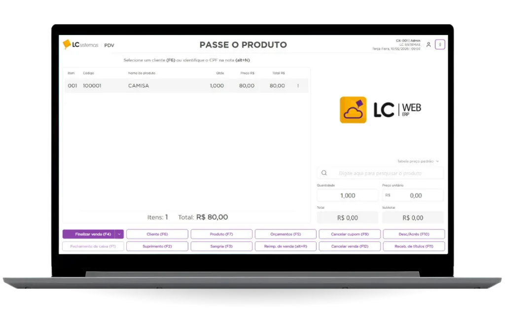 Início 9 erp para empresas de serviços LC Sistemas