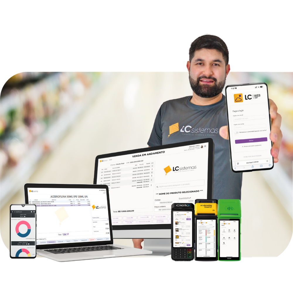 Sistema ERP para varejo da LC Sistemas