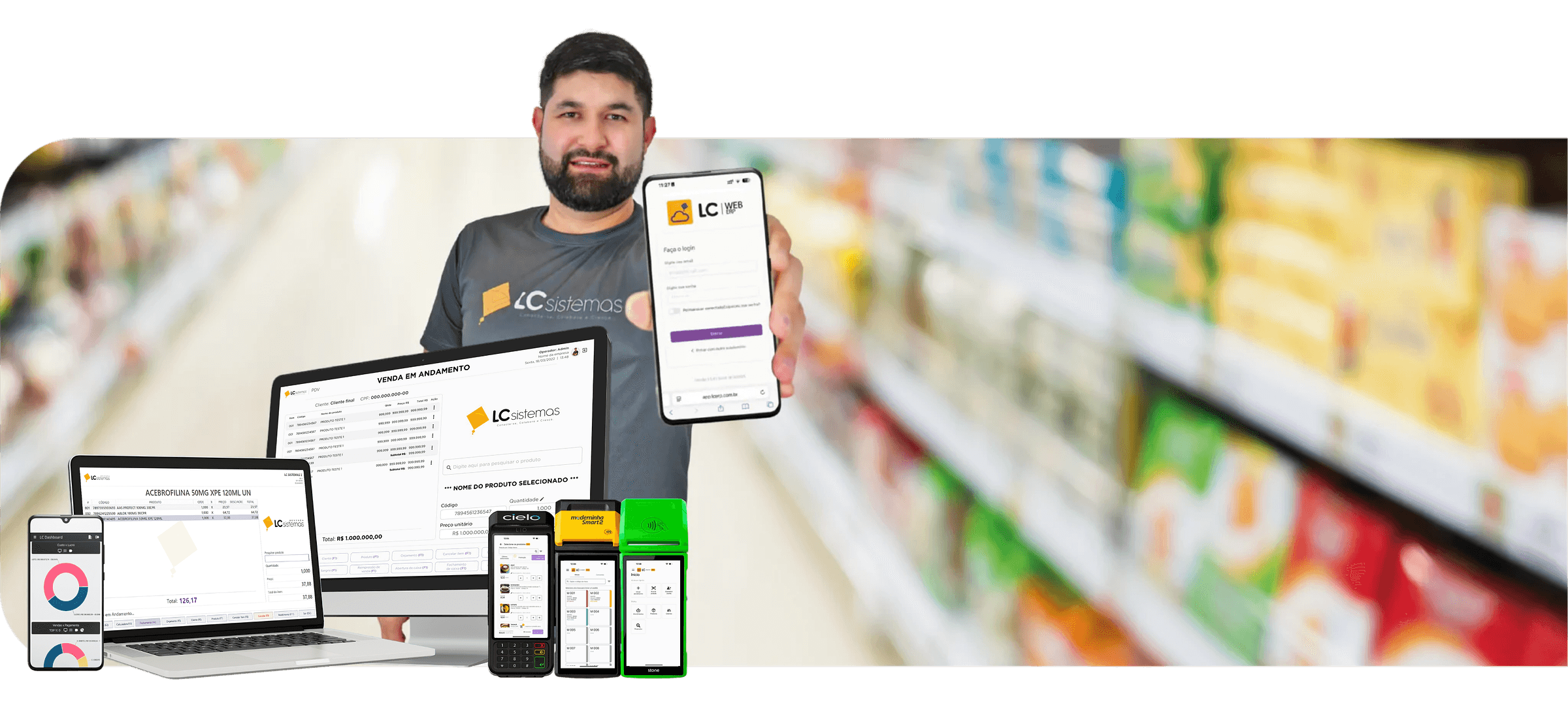 Sistema ERP para varejo da LC Sistemas